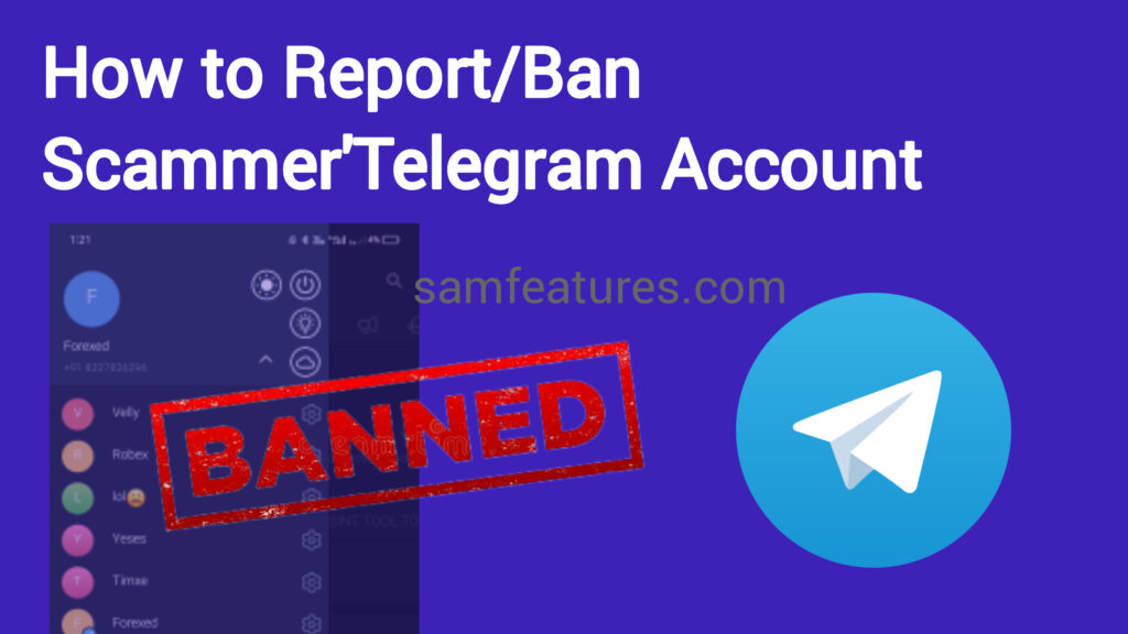 How to report scammer and fake telegram account